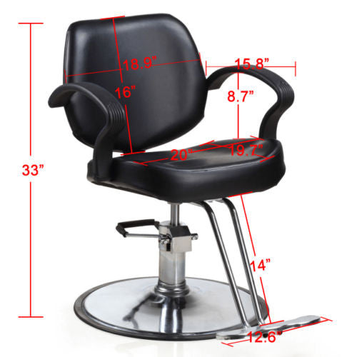 BarberPub Hydraulic Salon Chair, Beauty Hair Styling Barber Equipment 2057